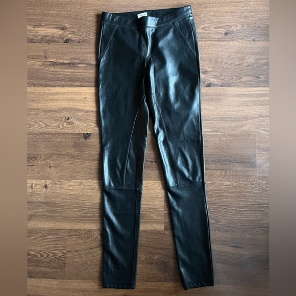 Wilfred Black Leather Moto Leggings - Picture 4 of 9